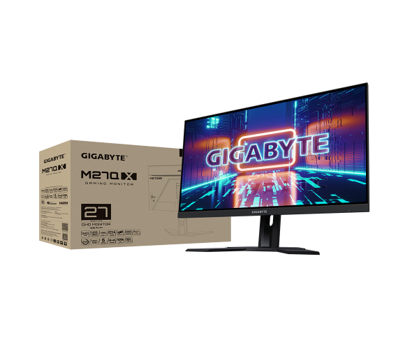 מסך Gigabyte 27 2K 1Ms SS IPS 240HZ KVM HDR400 SPEAKERS
